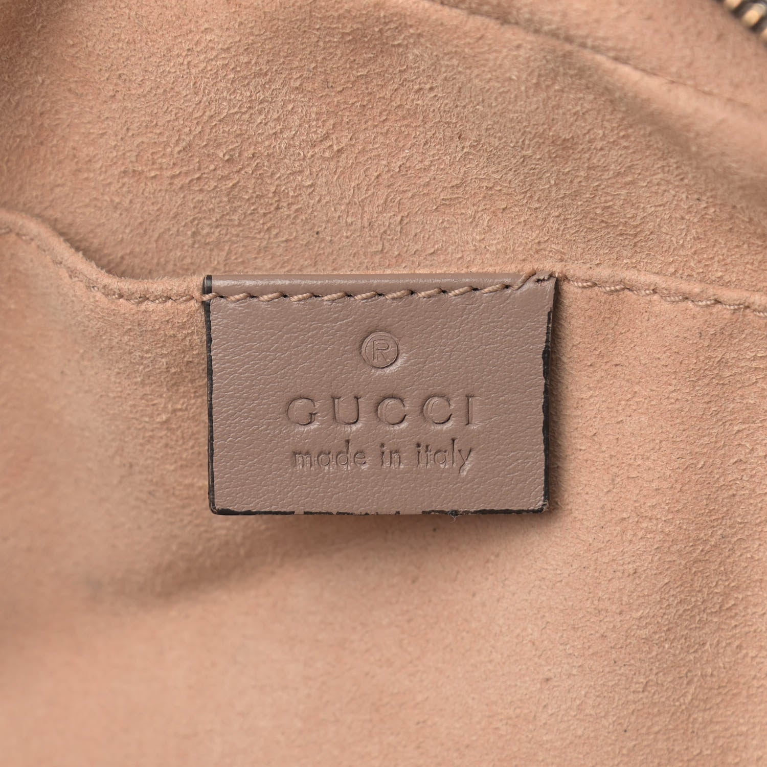 Gucci Calfskin Matelasse Small GG Marmont Chain Shoulder Bag Porcelain Rose 6 of 15