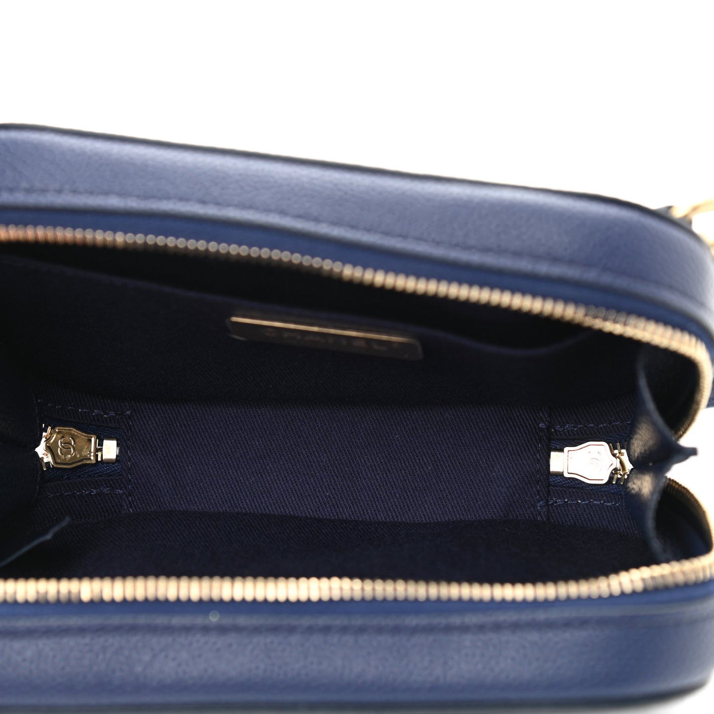 Caviar Quilted Waist Bag Navy Blue