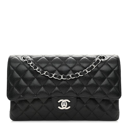 Chanel Caviar Quilted Medium Double Flap Black 1 of 12