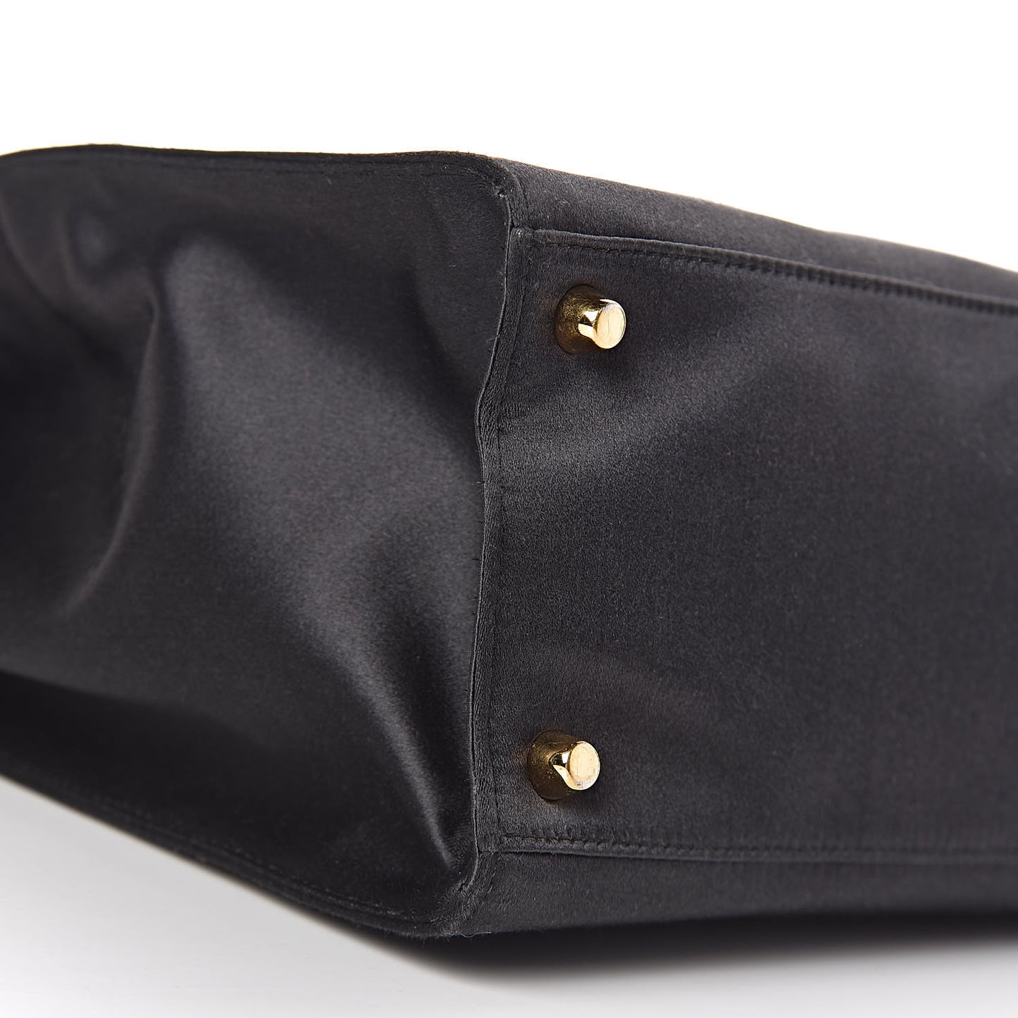 Satin Framed Bag Black