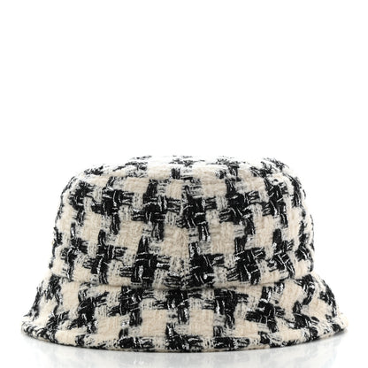Chanel Tweed Bucket Hat S Black Ecru 6 of 8