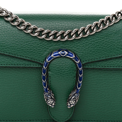 Gucci Dollar Calfskin Enamel Small Dionysus Shoulder Bag Emerald Electric Blue 8 of 10