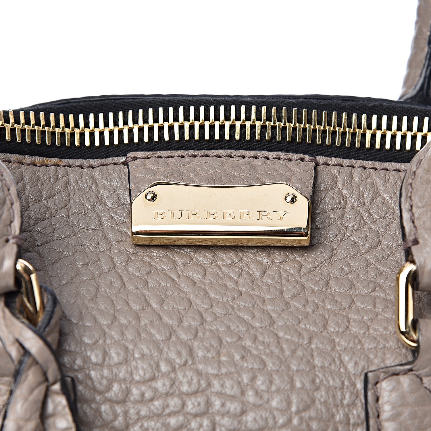 Burberry Heritage Grain Medium Orchard Bowling Bag Pale Taupe 9 of 12