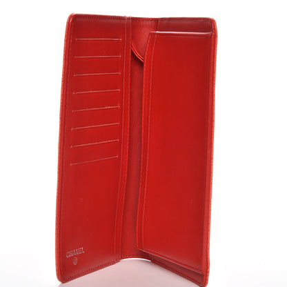 Chanel Caviar Timeless CC Yen Wallet Coral 5 of 12