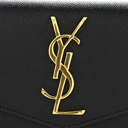 Saint Laurent Grain De Poudre Uptown Pouch Black 9 of 9