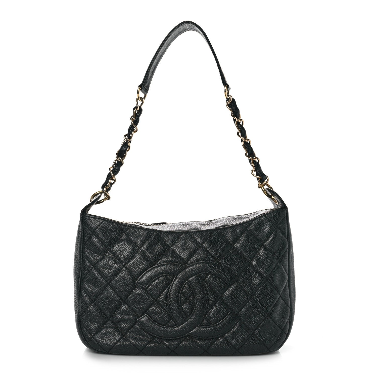 Chanel Caviar Quilted Timeless CC Shoulder Bag Black 1 of 10