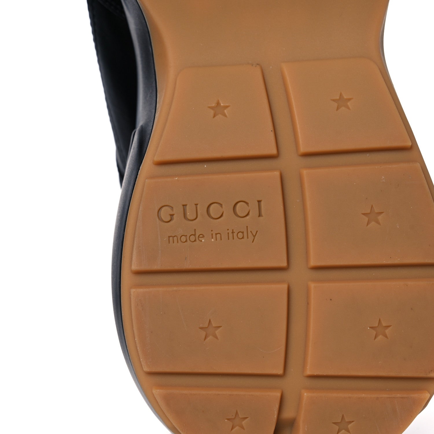 Gucci Calfskin Iridescent Logo Mens Rhyton Sneakers 6 Black 6 of 8