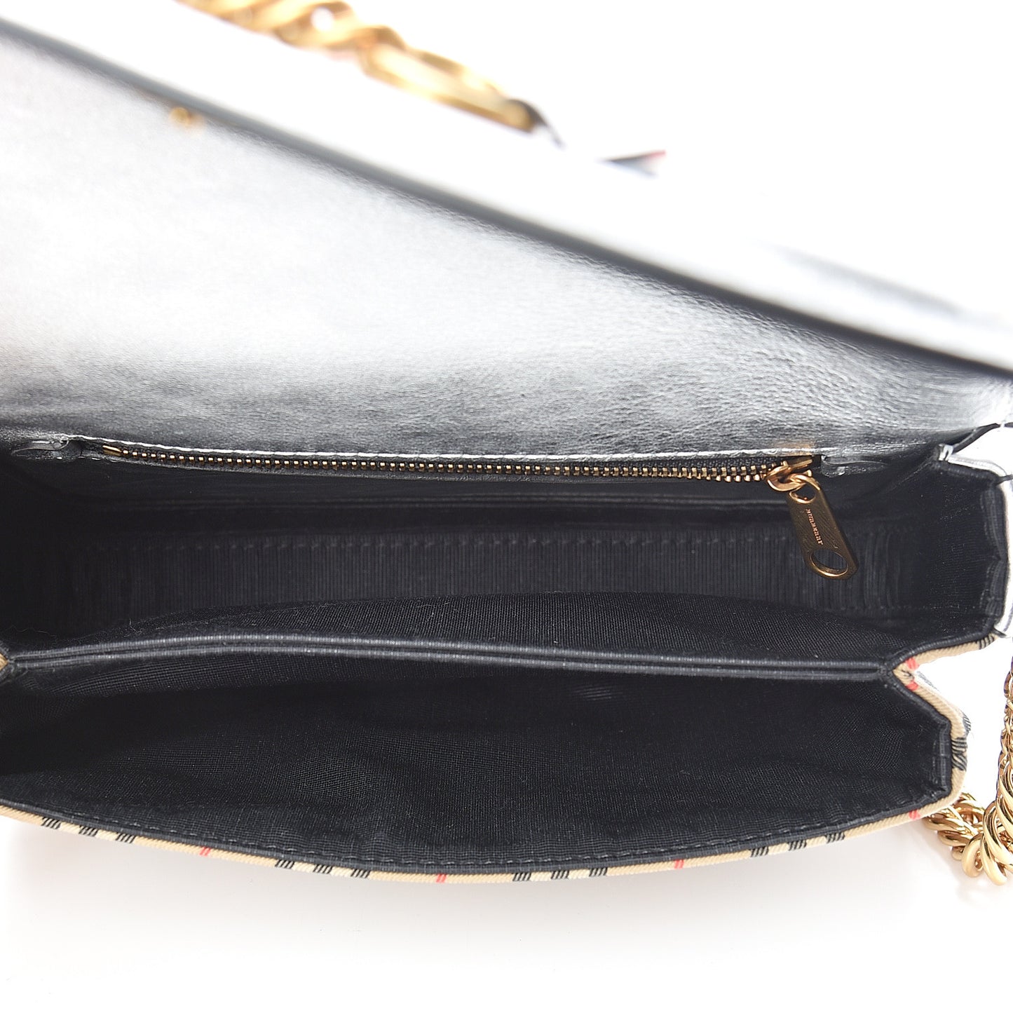 Smooth Calfskin 1983 Knight Check Link Shoulder Bag Silver