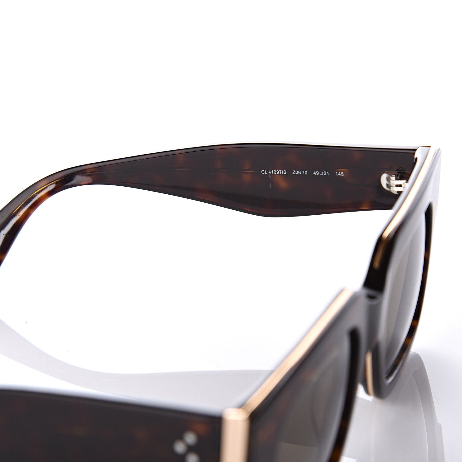 Celine Sunglasses CL 41097/S Black Havana 6 of 8