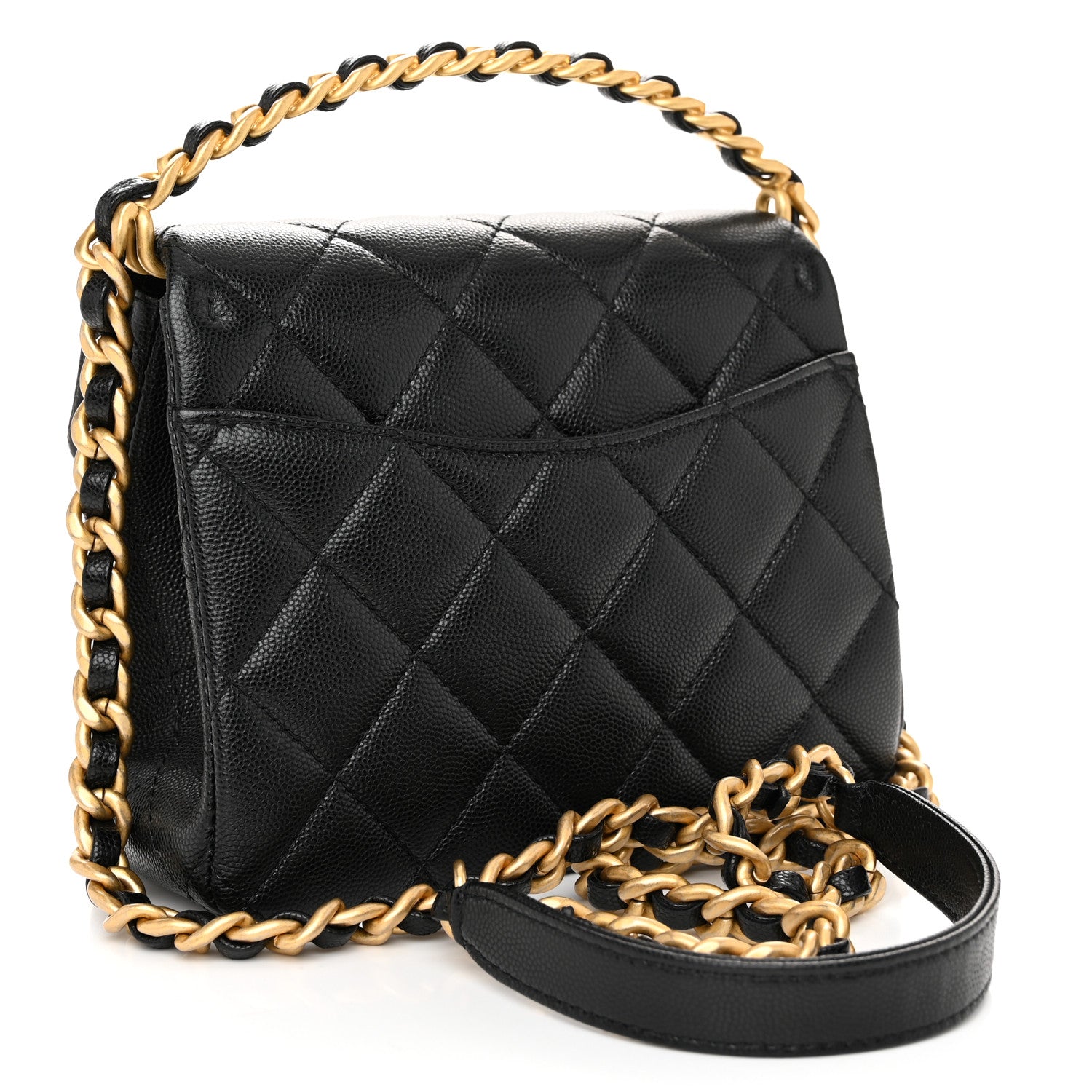 Chanel Caviar Quilted 31 Rue Cambon Mini Top Handle Flap Black 3 of 11