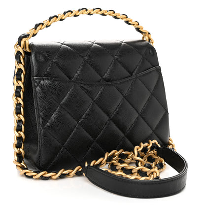 Chanel Caviar Quilted 31 Rue Cambon Mini Top Handle Flap Black 3 of 11