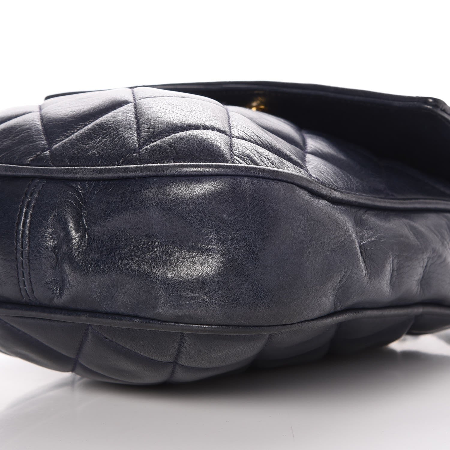 Chanel Lambskin Quilted Mini Flap Navy Blue 12 of 12