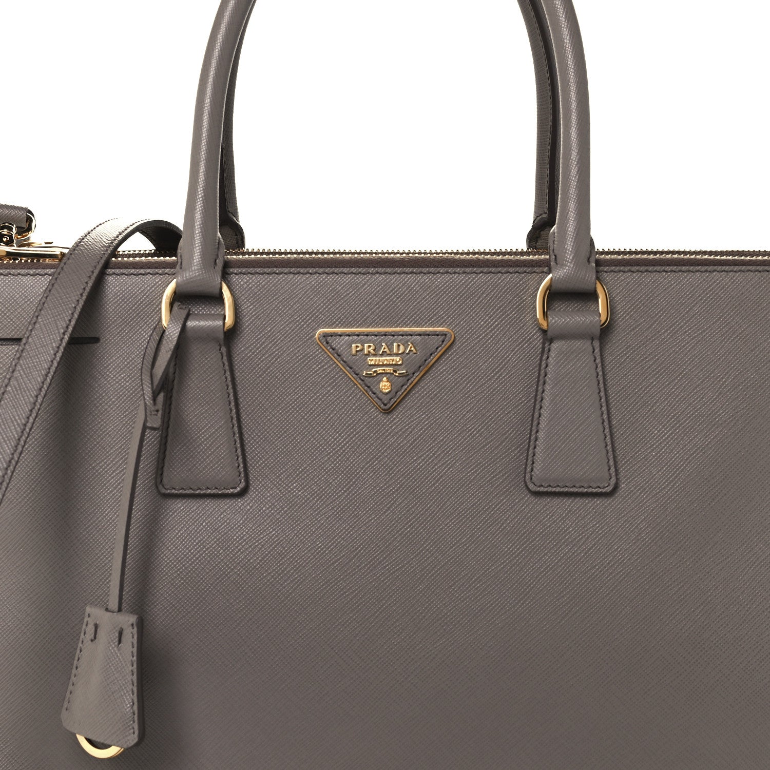 Prada Saffiano Large Galleria Double Zip Tote Argilla 7 of 9