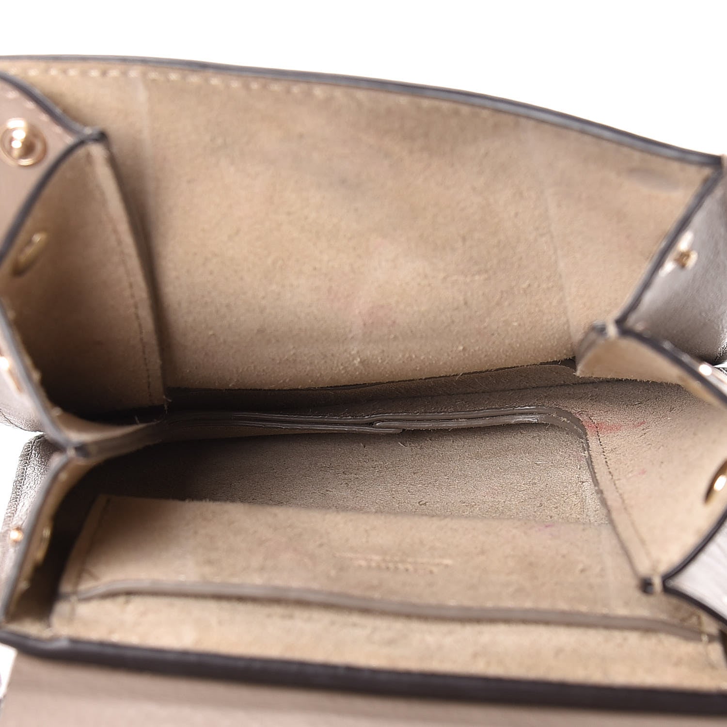 Chloe Suede Calfskin Mini Faye Bracelet Bag Motty Grey 7 of 17