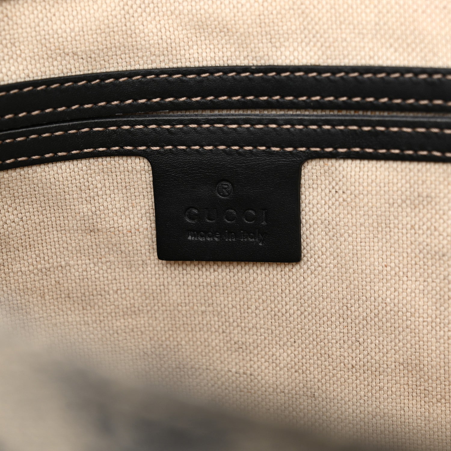 Gucci GG Plus Monogram Large Flat Messenger Bag Beige Blue 6 of 10