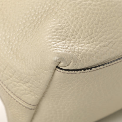 Gucci Pebbled Calfskin Medium Soho Chain Shoulder Bag Off White 12 of 19