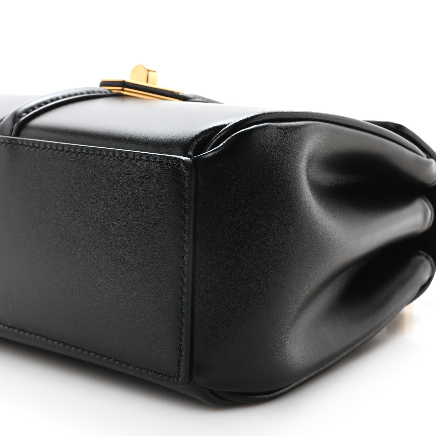 Celine Satinated Calfskin Mini 16 Top Handle Bag Black 10 of 10