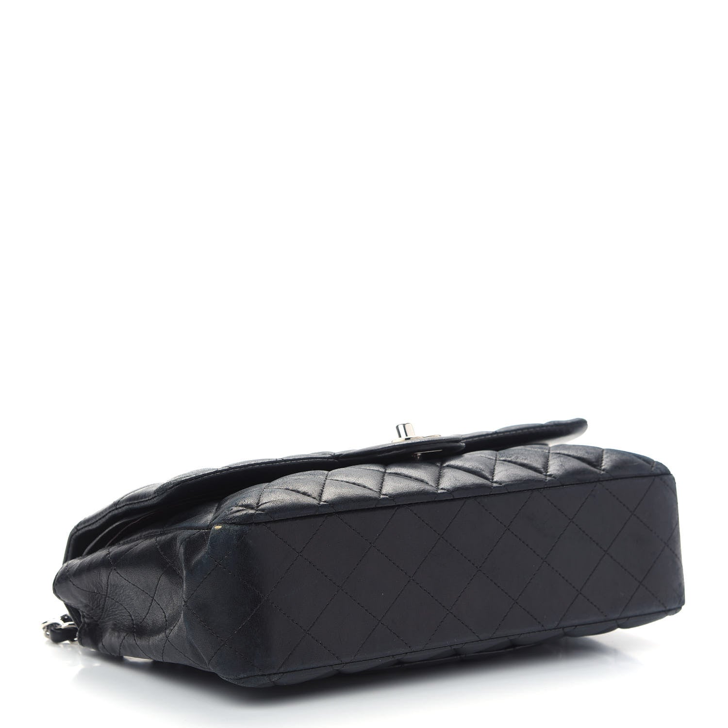 Chanel Lambskin Quilted Medium Double Flap Black 4 of 15