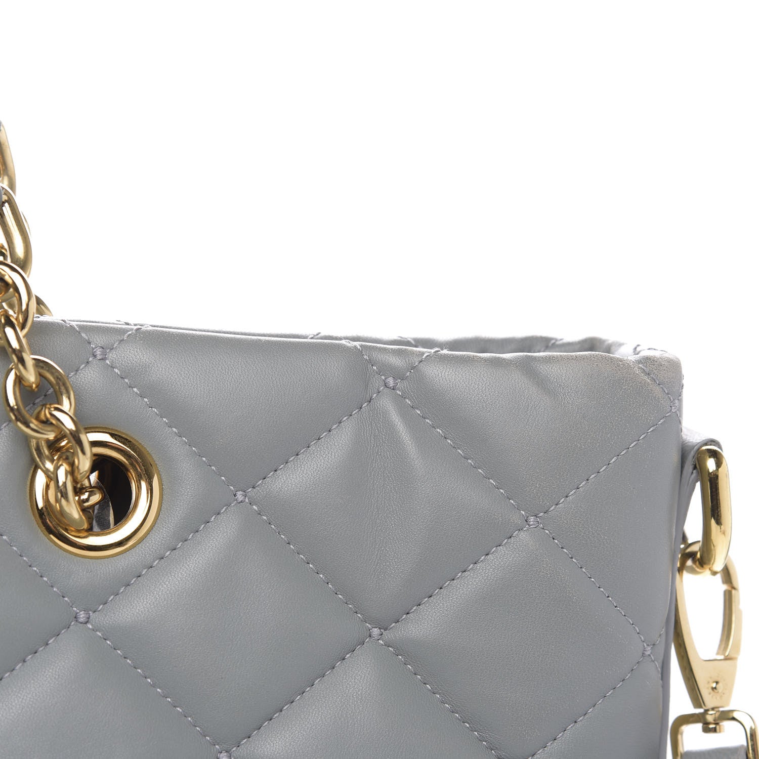 Dolce & Gabbana Lambskin Quilted Tote Grey 15 of 16