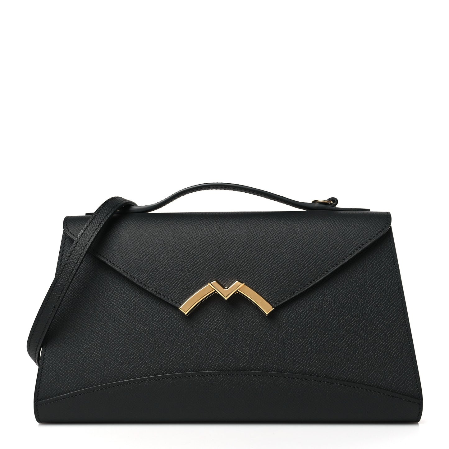 Carat Calfskin Gabrielle Clutch Black