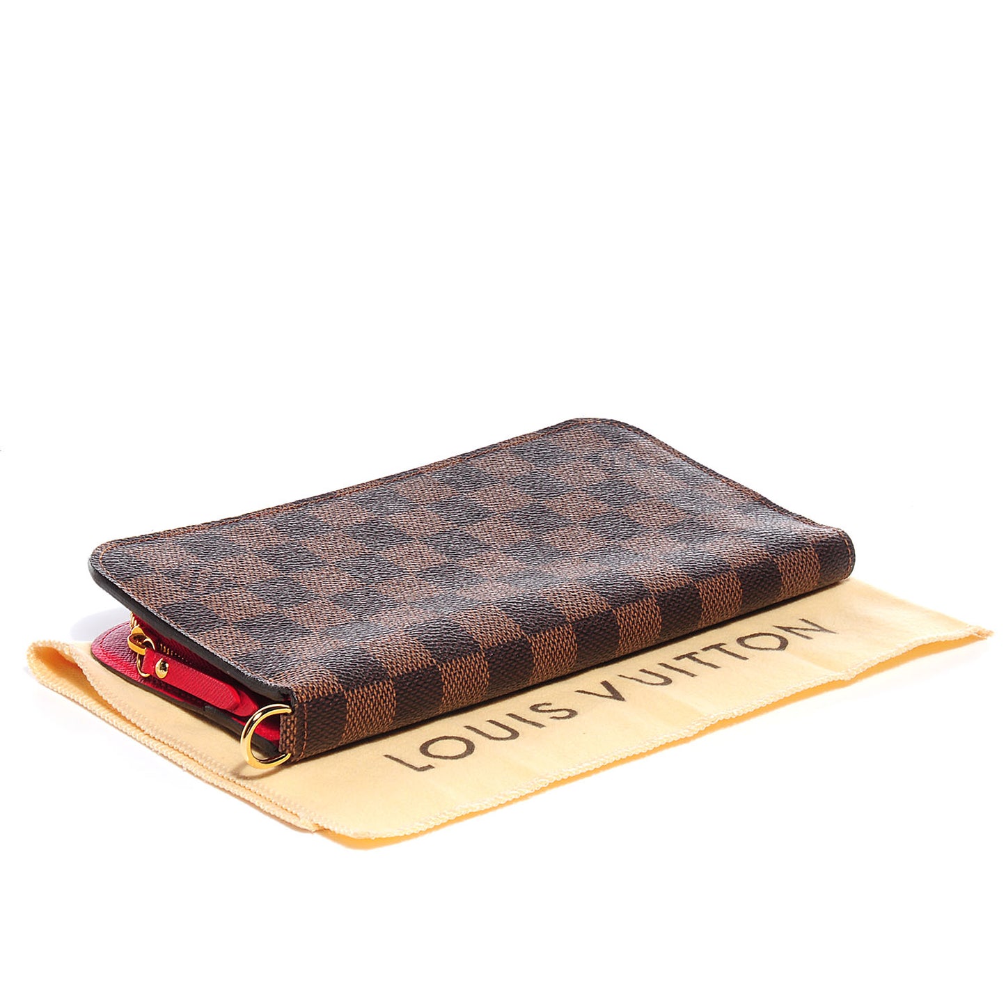 Damier Ebene Insolite Wallet Red