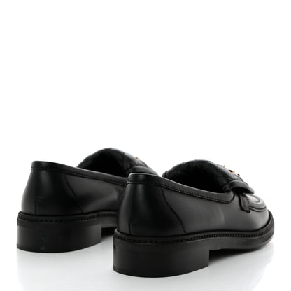Chanel Lambskin Quilted CC Turnlock Loafers 36 Black 4 of 9