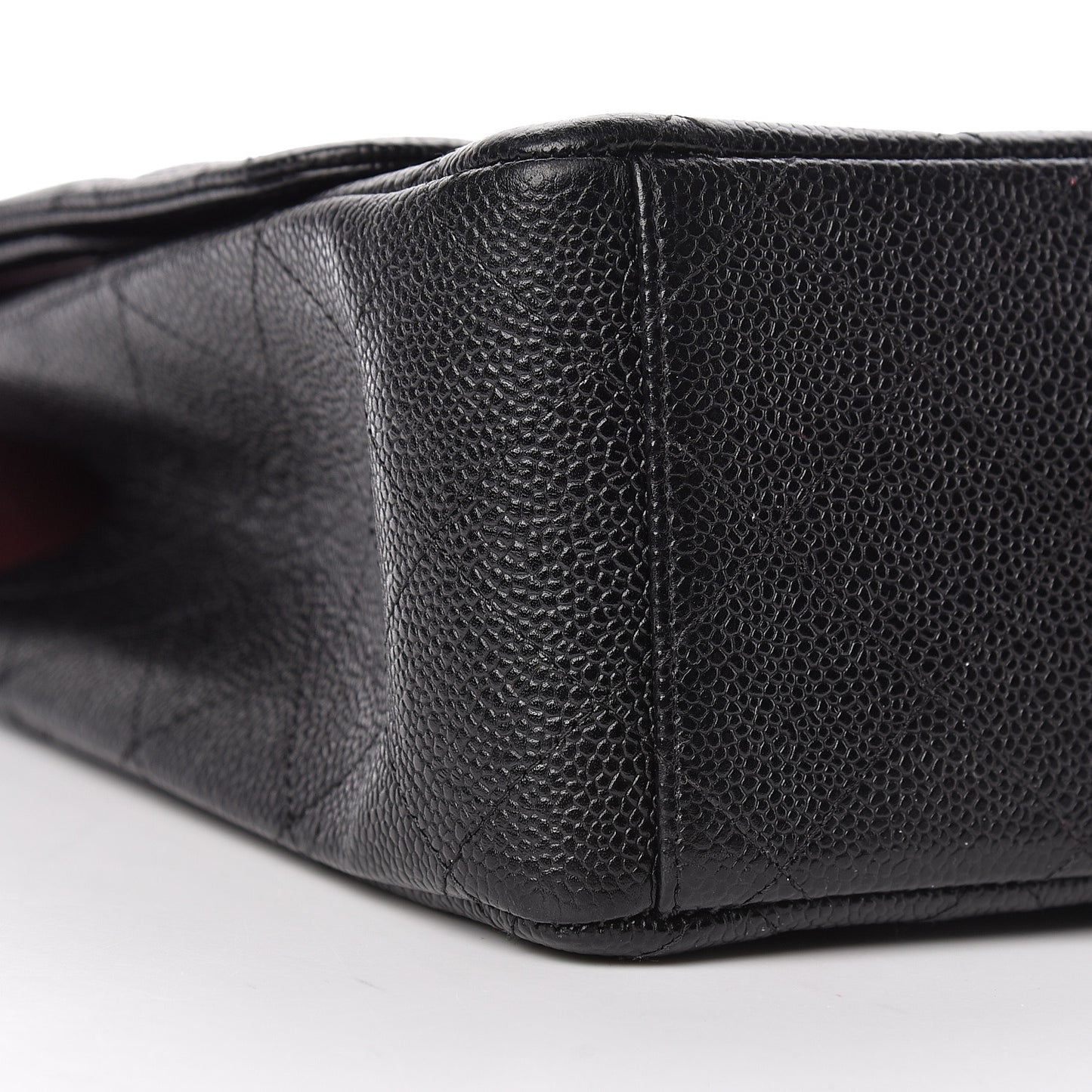 Caviar Quilted Maxi Double Flap Black
