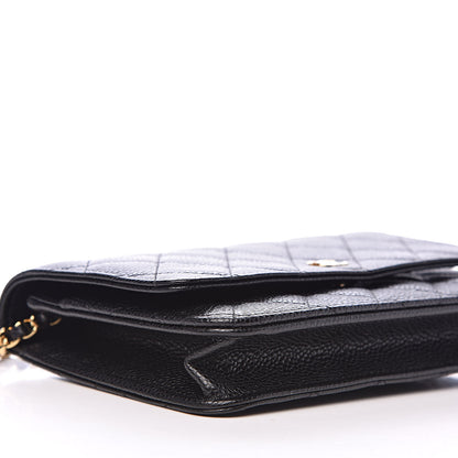 Chanel Caviar Quilted Wallet On Chain WOC Black 9 of 11