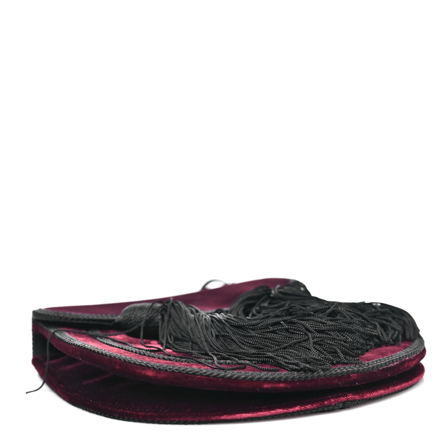 Saint Laurent Velvet Opium 2 Crossbody Bag Bordeaux Black 4 of 9