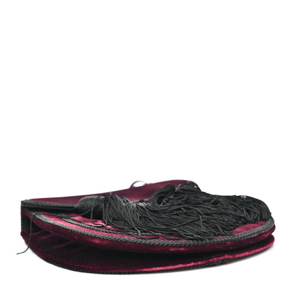 Saint Laurent Velvet Opium 2 Crossbody Bag Bordeaux Black 4 of 9