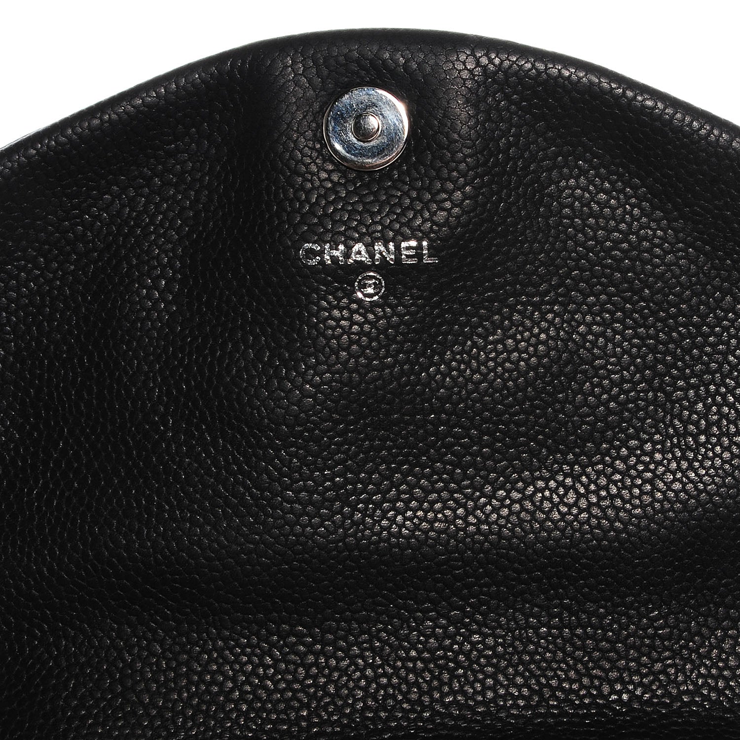 Chanel Caviar Half Moon Wallet On Chain WOC Black 7 of 11