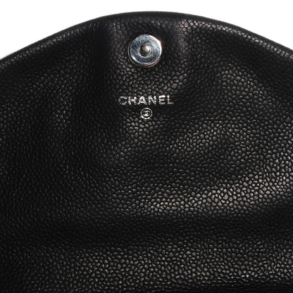 Chanel Caviar Half Moon Wallet On Chain WOC Black 7 of 11