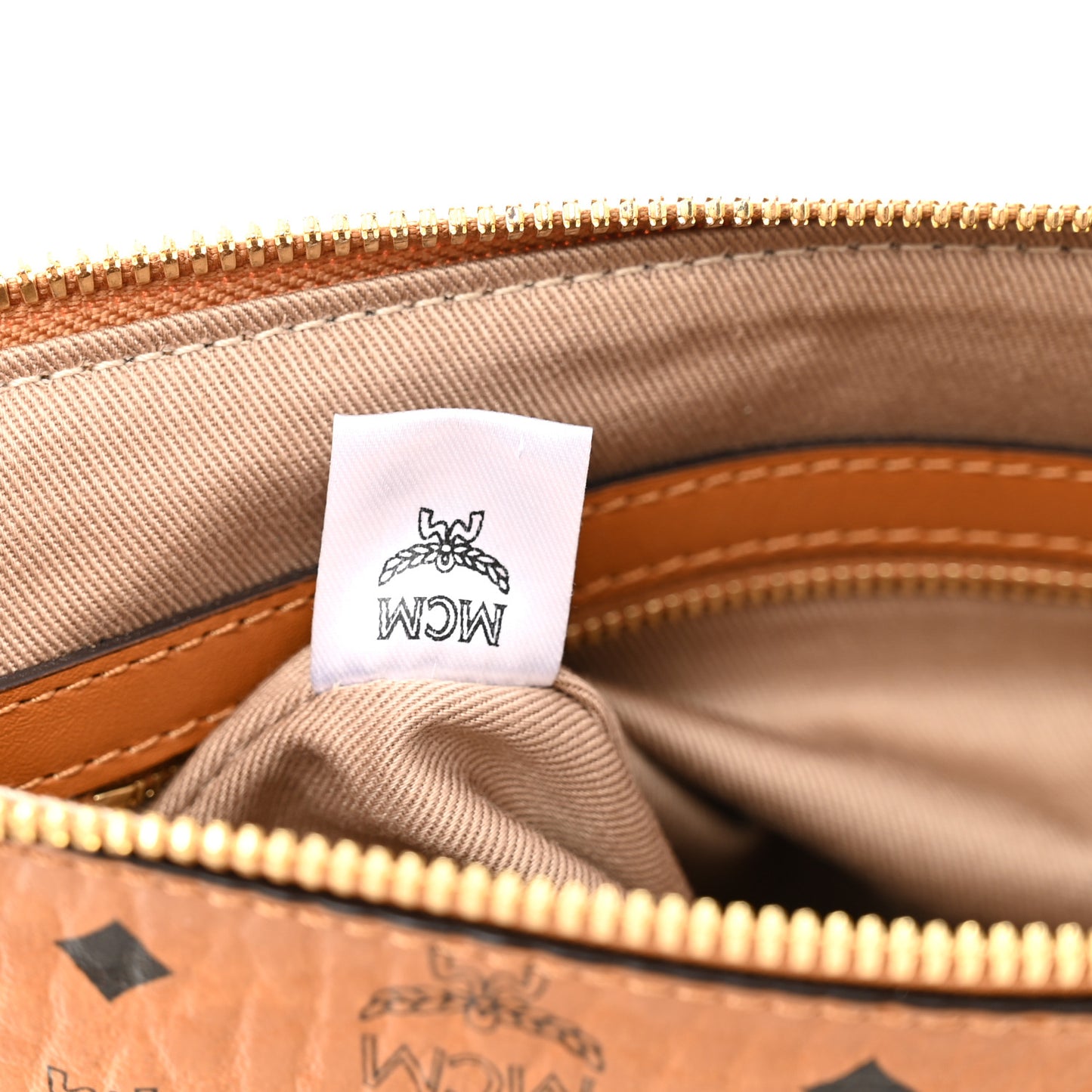 Visetos Medium Crossbody Pouch Cognac