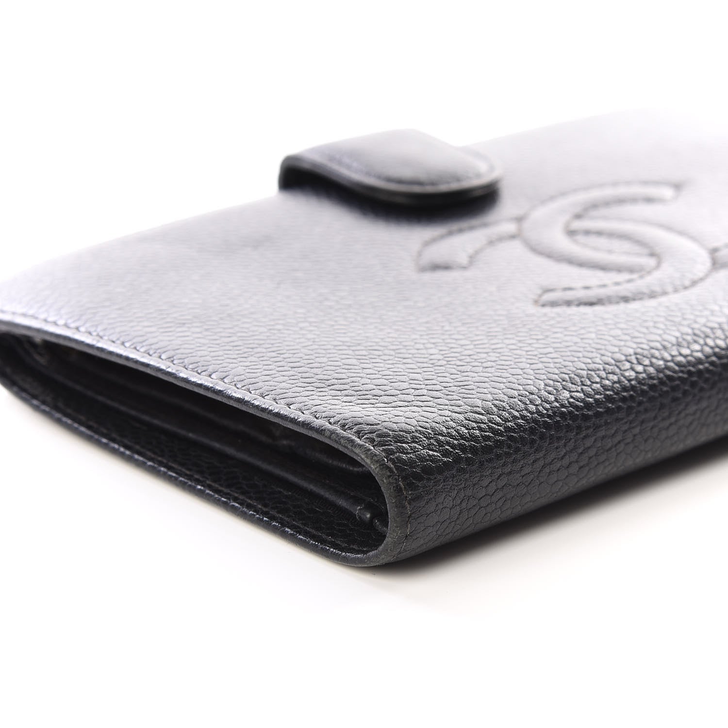 Chanel Caviar Timeless CC French Wallet Black 5 of 10