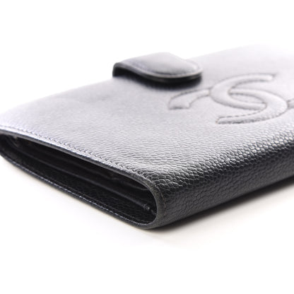 Chanel Caviar Timeless CC French Wallet Black 5 of 10