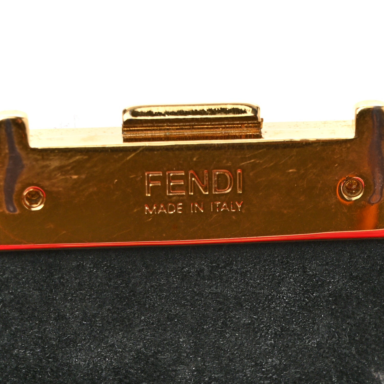 Fendi Shearling Nappa Mini Be Baguette Shoulder Bag Fuxia Black 22 of 25