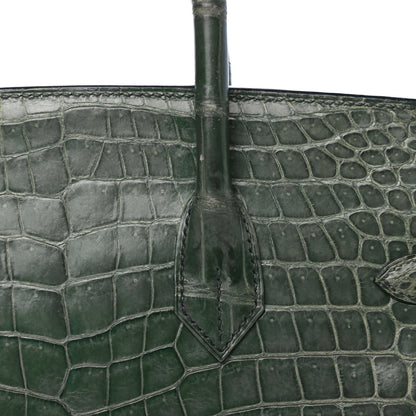 Hermes Matte Porosus Crocodile Birkin 35 9 of 35