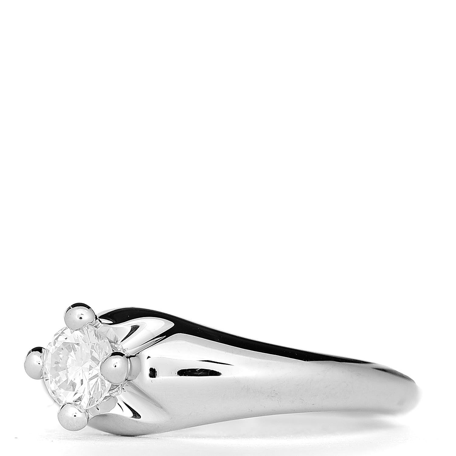 Bulgari Platinum Diamond Corona Engagement Ring 49 4.75 3 of 8