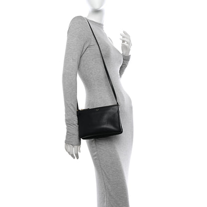 Celine Lambskin Small Trio Crossbody Bag Black 2 of 14