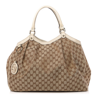 Gucci Monogram Large Sukey Tote Off White 1 of 9