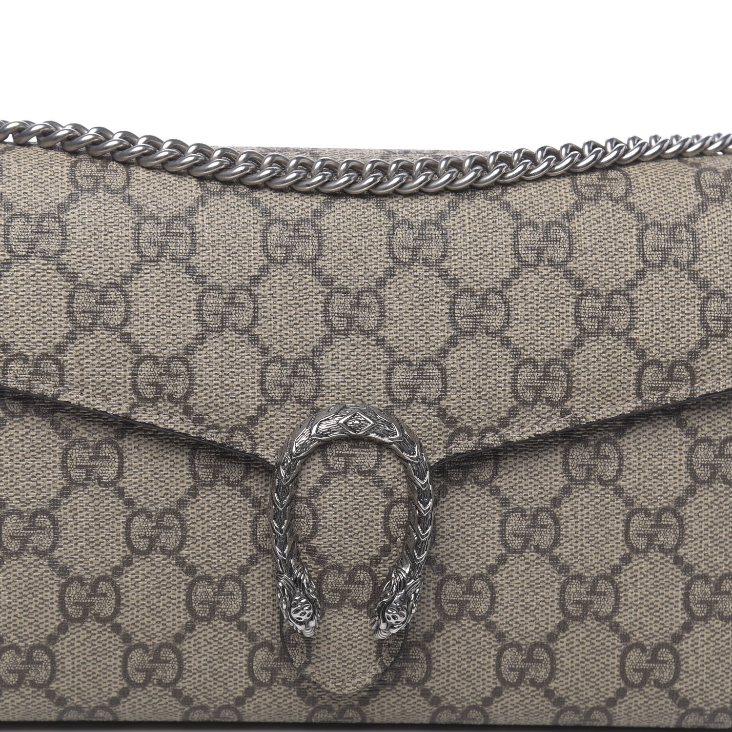 Gucci GG Supreme Monogram Mini Dionysus Chain Wallet Beige Vulcanic Red 13 of 13