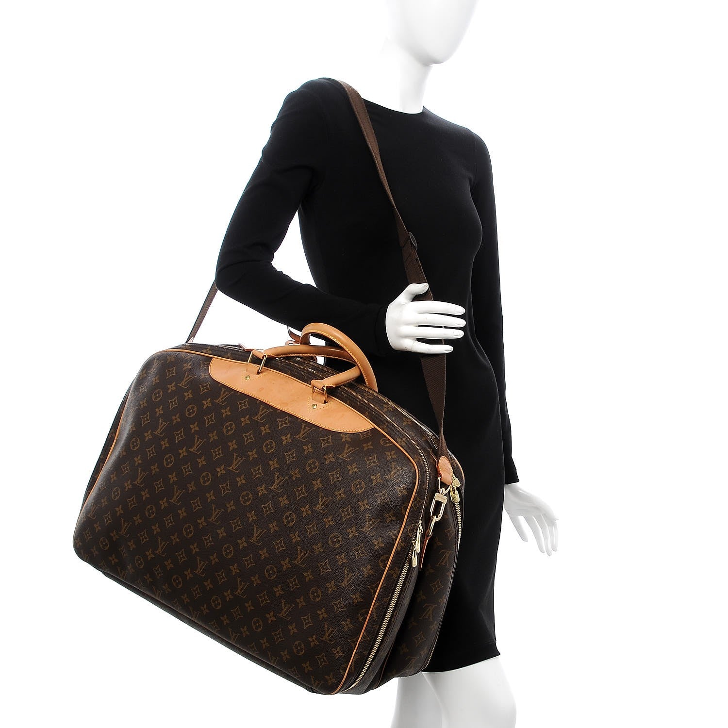 Louis Vuitton Monogram Alize 2 Compartment Luggage Travel Bag 2 of 15