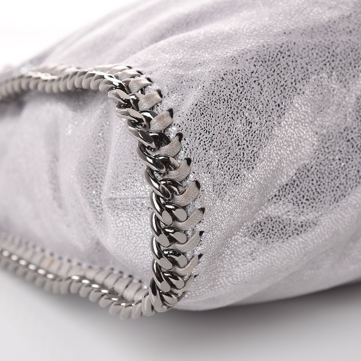 Stella McCartney Shaggy Deer Falabella Fold Over Tote Grey 9 of 10