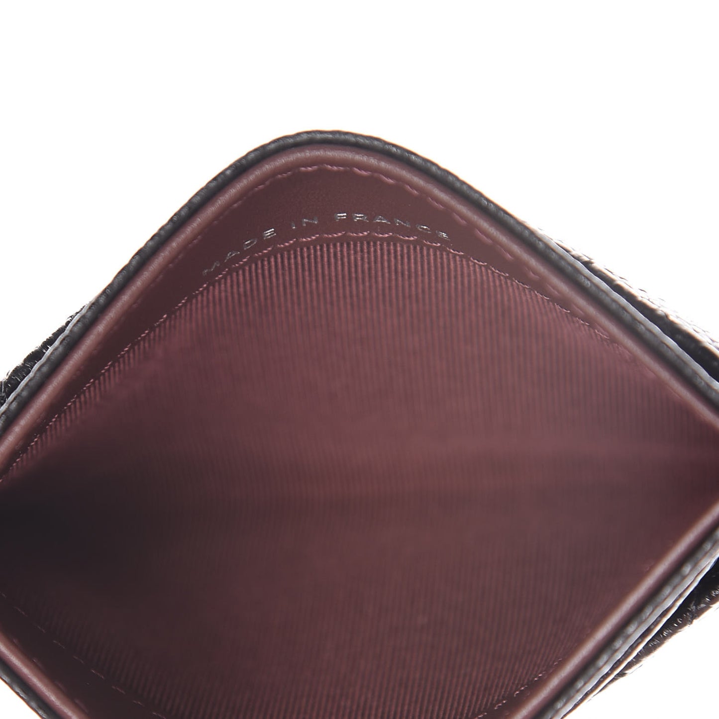 Caviar Quilted Card Holder Black