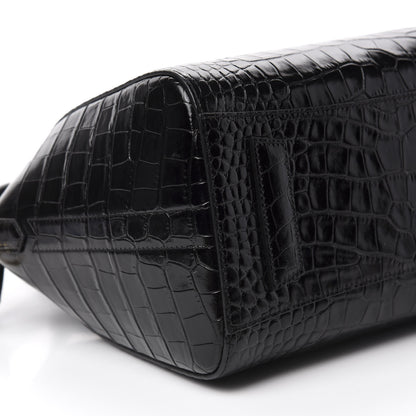 Givenchy Calfskin Crocodile Embossed Small Antigona Black 7 of 11
