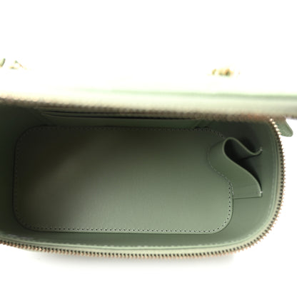 Chanel Caviar Quilted Small Vanity Case With Chain Light Green 5 of 11