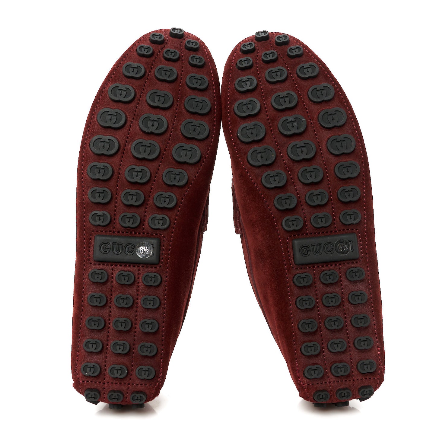 Suede Mens Horsebit Driver Loafers 8.5 Muse Burgundy