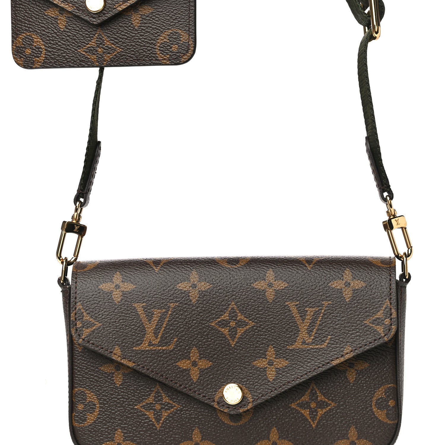 Louis Vuitton Monogram Felicie Strap & Go Kaki 7 of 14