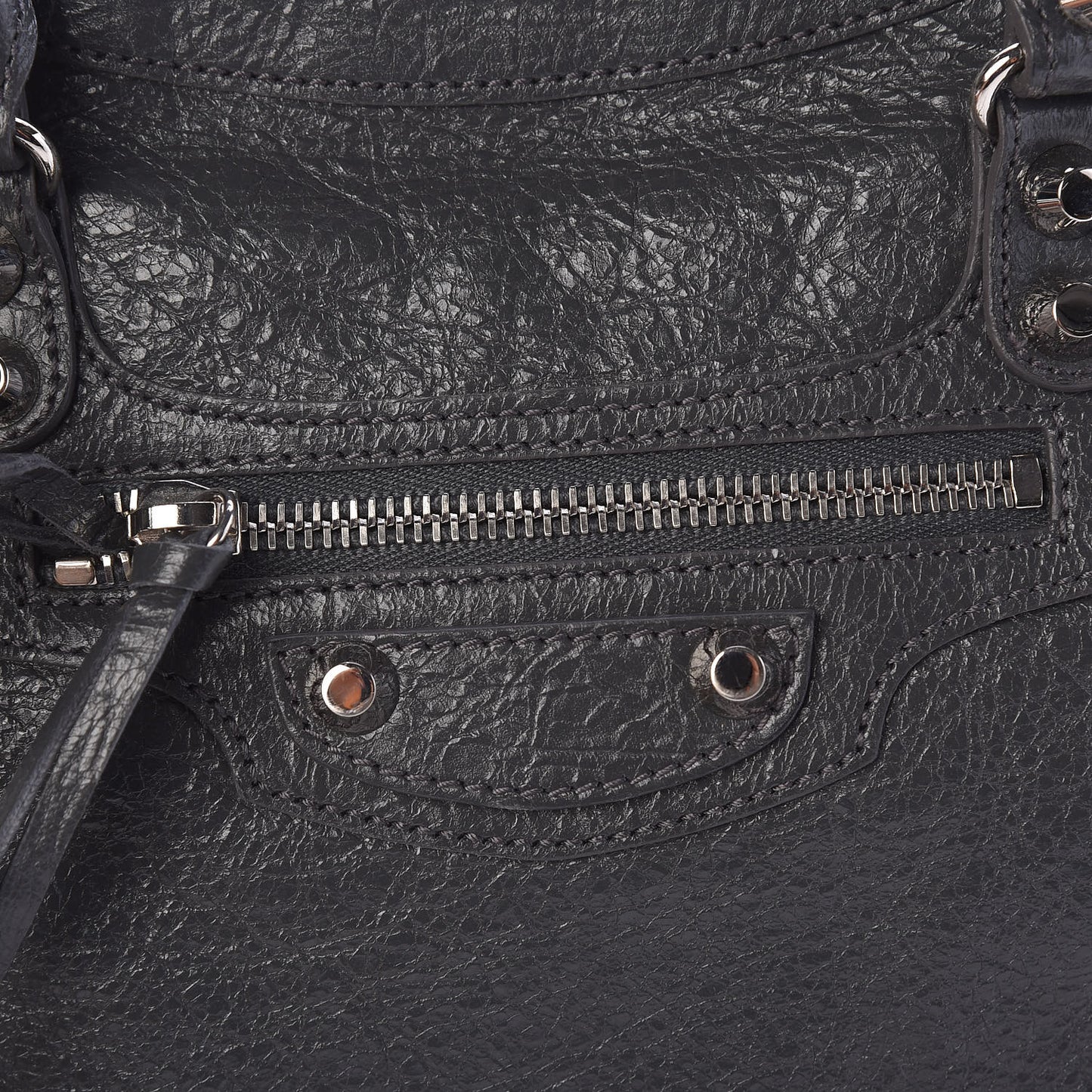 Agneau Classic Silver Hardware S City Gris Fossile