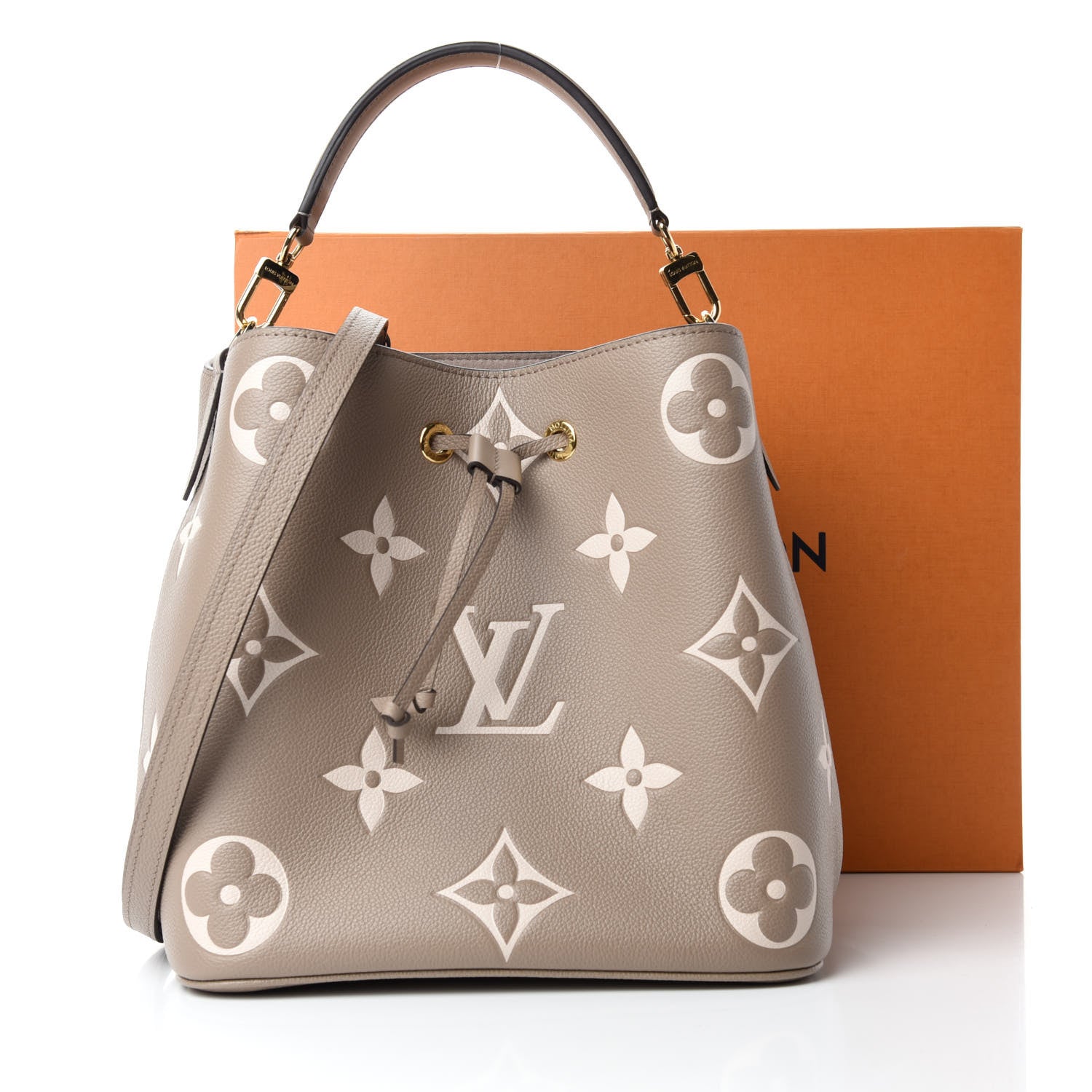 Louis Vuitton Empreinte Monogram Giant Neonoe MM Tourterelle Creme 11 of 11